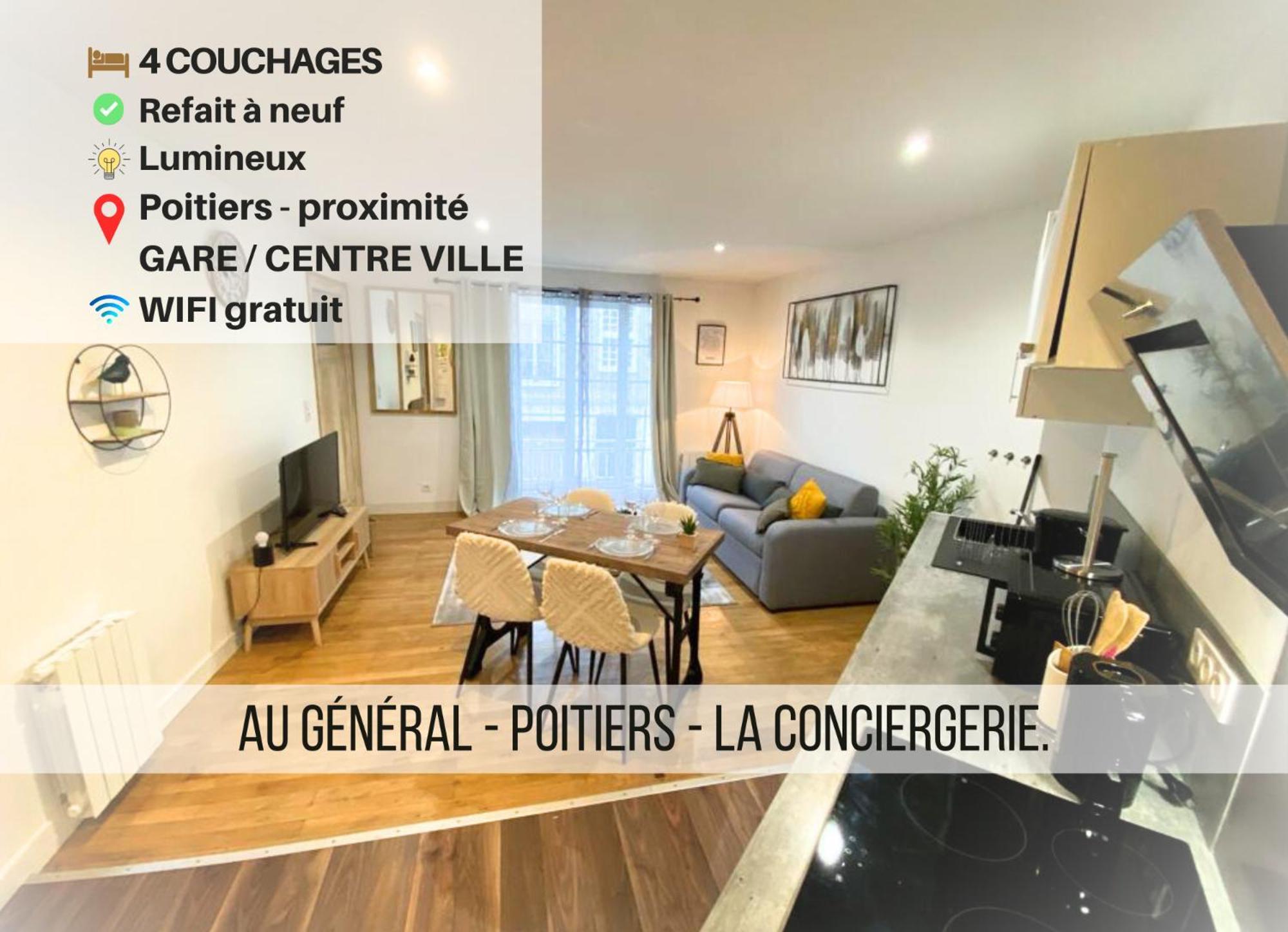 Le General - 4 Personnes - Poitiers - La Conciergerie Apartment Exterior photo